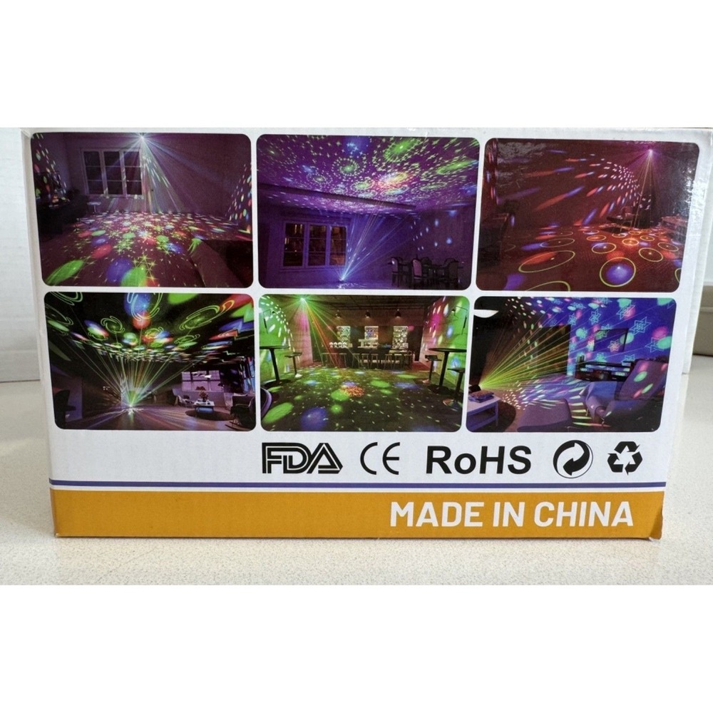 Disco Party Light Sound Activated DJ Laser Projector with Remote RGB LED Strobe - Picture 10 of 10